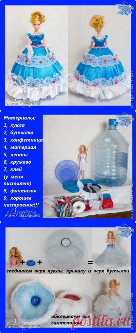 МК по созданию куклы-шкатулки | Страна Мастеров