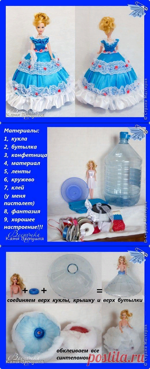 МК по созданию куклы-шкатулки | Страна Мастеров