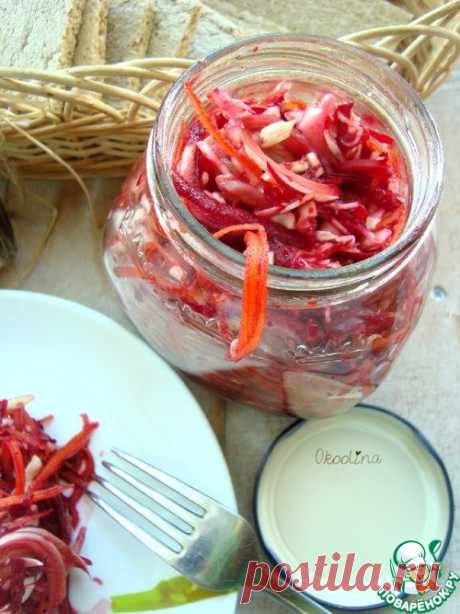 Салат со свёклой и молодой капустой - кулинарный рецепт