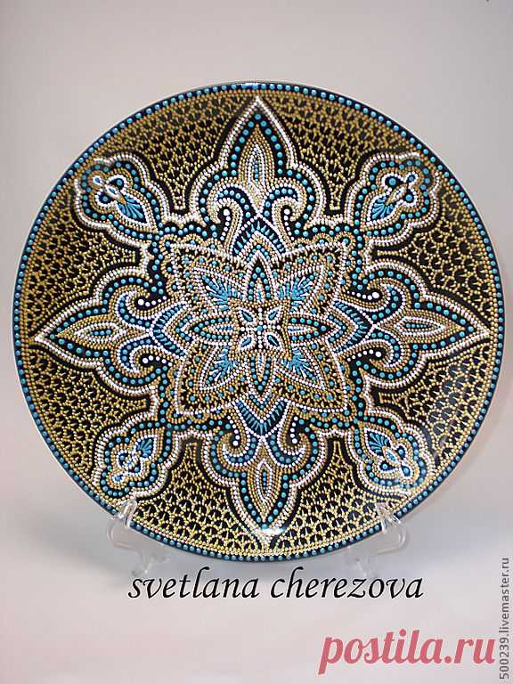 puntillismo | декупаж тарелочки