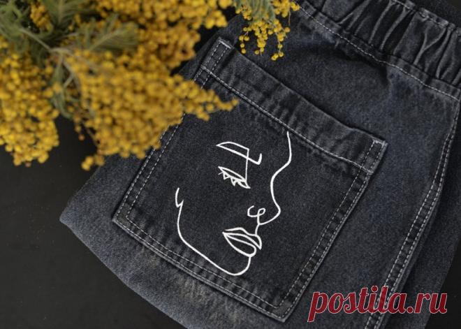 рисунок одной линии. Художественная линия. Абстрактное лицо на | Etsy