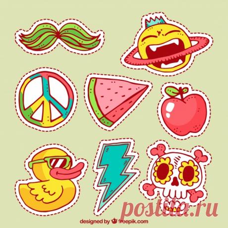 Смешные наклейки с ручным рисунком Более миллиона свободных векторов, PSD, фотографии и бесплатные иконки. Эксклюзивные халявы и все графические ресурсы, которые необходимые для ваших проектов