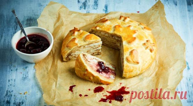 Блинный пирог «на молодкин чай» с ягодным вареньем, пошаговый рецепт с фото