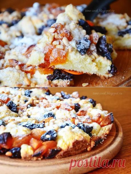 Мастерская на кухне: Небрежный творожный пирог с сухофруктами.