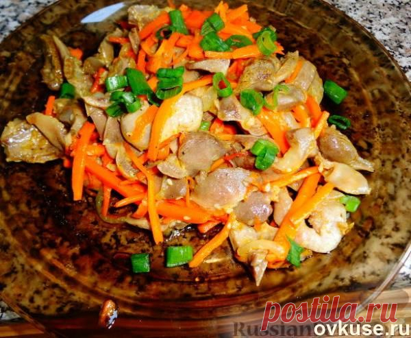 Желудочки куриные по-корейски