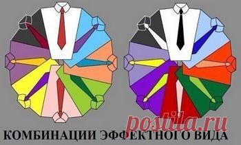 Сочетания рубашки+галстука.
ЗДЕСЬ:способы завязать муж.шарф--- http://bowandtie.ru/kak-zavyazat-sharf-muzhchine/