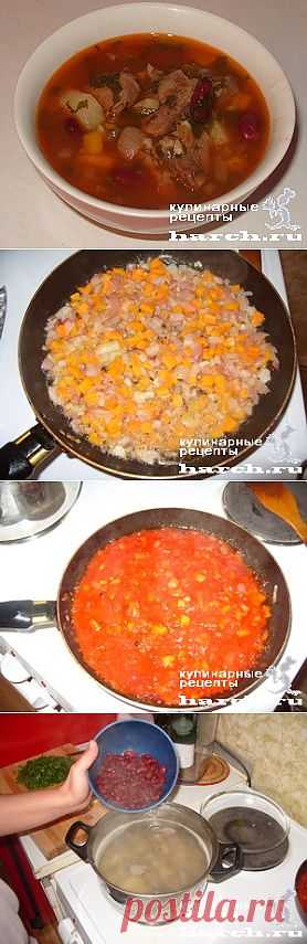 Томатно-фасолевый суп &#8220;Марио&#8221;  |  Харч.ру  - рецепты для любителей вкусно поесть