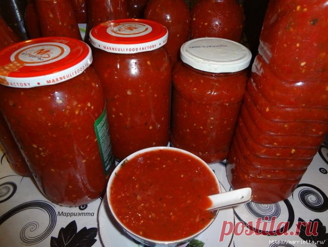 Мои заготовки. Острая подливка на уксусе (сацебели).
