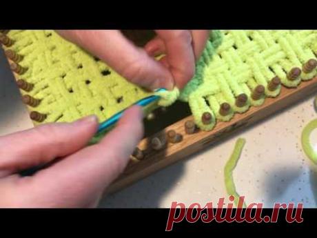 How to weave a baby hat - YouTube