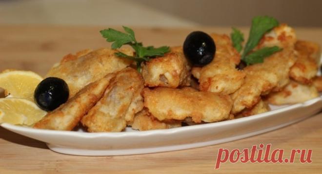 Рыба в кляре Ингредиенты:Филе рыбы — 250 гМука — 100 гЯйцо — 1 шт.Специи — по вкусуСоль — по вкусуМасло растительное — 70 млПриготовление: Помыть и нарезать рыбу на средние кусочки. Замариновать в специях и соли на 10 мин.Яйцо размешать и слегка взбить вилкой....