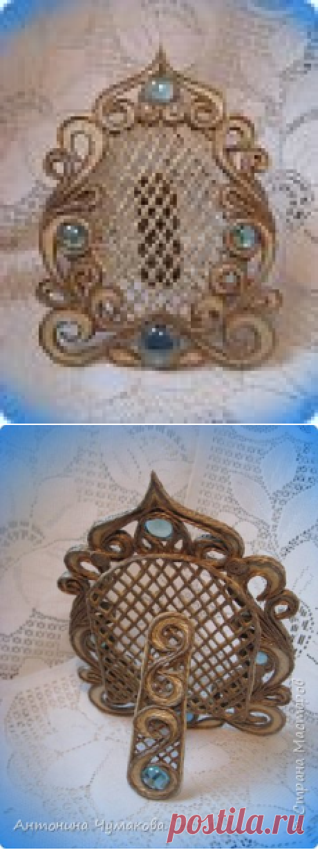 рамка для фотографии, джутовая филигрань. | Страна Мастеров