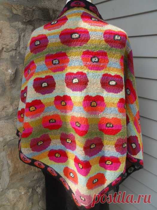 Patchwork от Kaffe Fassett. Шали, шарфы, палантины