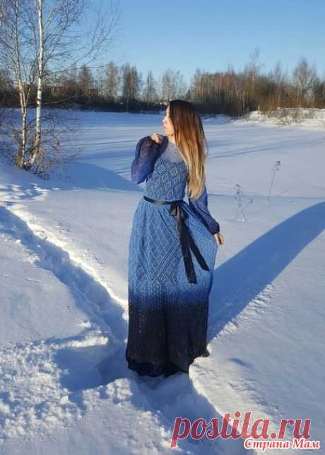 . Ажурное платье по шетландским мотивам - Вязание - Страна Мам