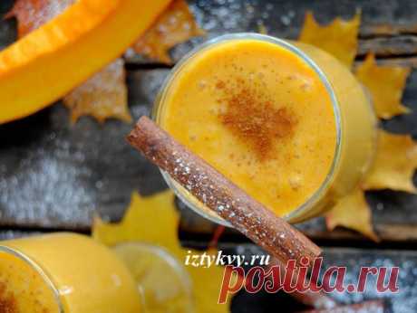 Вкусный и полезный коктейль с тыквой и бананом