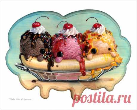 Cuddly Rigor Mortis — "Make Like a Banana..." giclee print