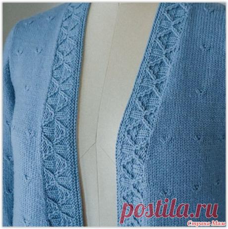Интересные планки для кардиганов спицами