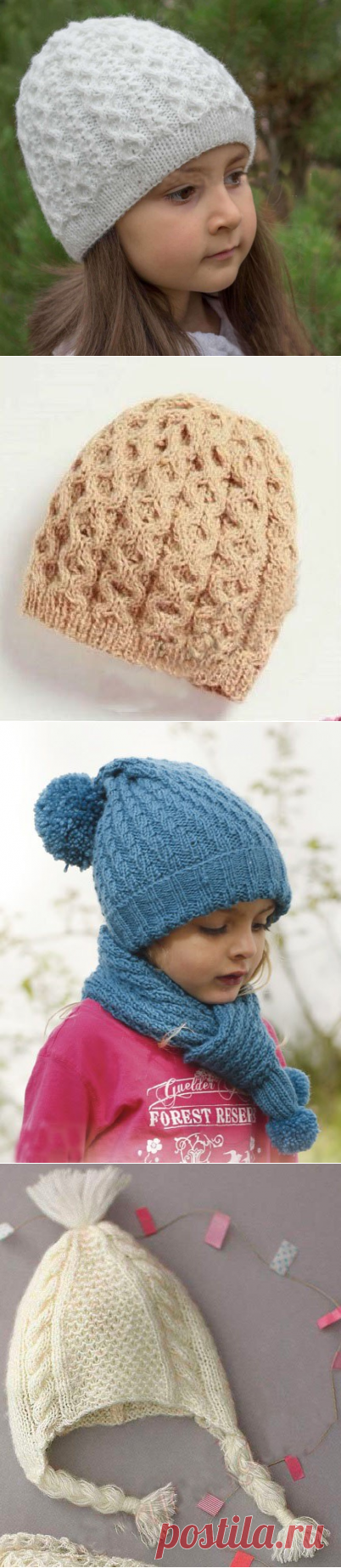 Шапки спицами: 25 моделей со схемами, описанием и видео мк.