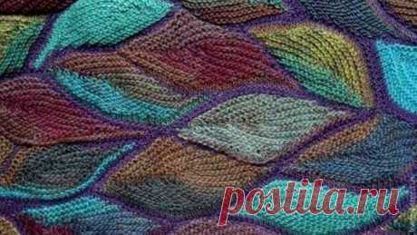 Вязаный пэчворк. Мастер-класс. Knitted patchwork. Tutorial.