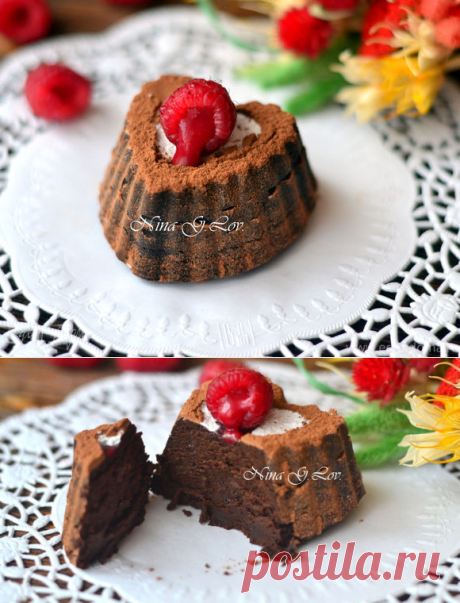 Трюффель-пирожное "Шоколадное сердце" (Truffle-cake "Chocolate heart") | Официальный сайт кулинарных рецептов Юлии Высоцкой