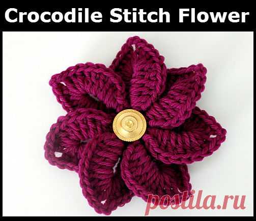 Free Crocodile Stitch Flower Pattern – Bonita Patterns