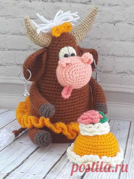 Корова Сластена крючком | Амигуруми