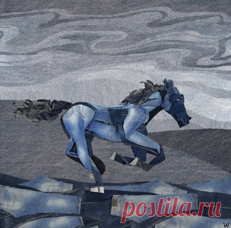 Джинсы превращаются...
#деним #denim