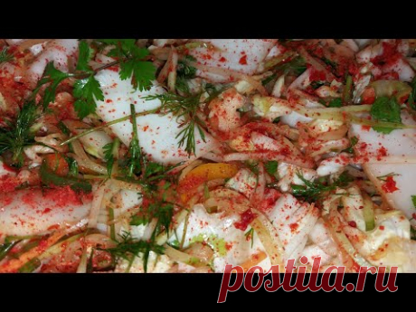 Из капусты,редьки и кочи,приготовим вкусное ЧИМЧИ.