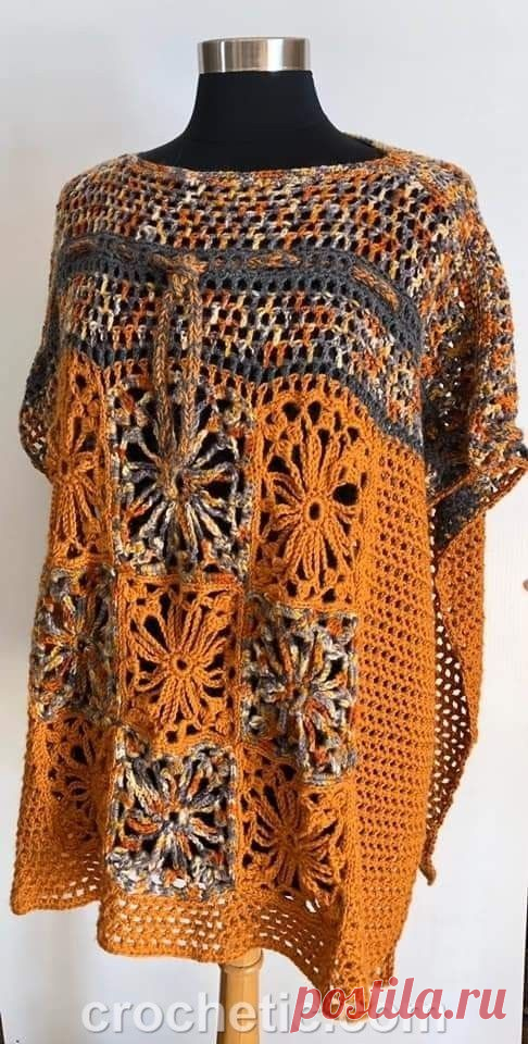Latest Stylish Trendy Elegant Free Crochet Work Poncho Blouses Shirt 👕 Beautiful Designs