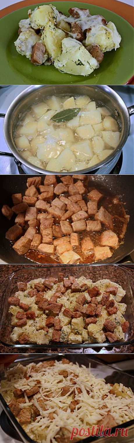Свинина с картошкой в духовке / Блюда из свинины / TVCook: пошаговые рецепты c фото