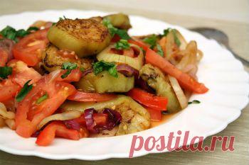 Как приготовить шашлык из баклажанов с чесночным соусом