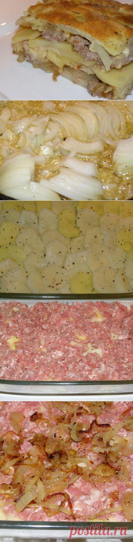 Запеканка из картофеля и мясного фарша