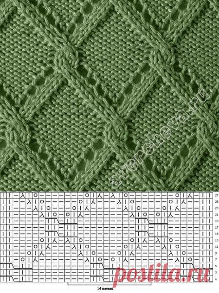 Милые узоры на спицах