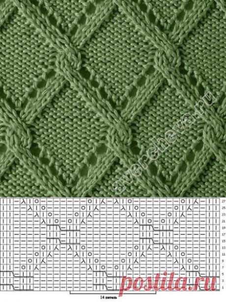 Милые узоры на спицах