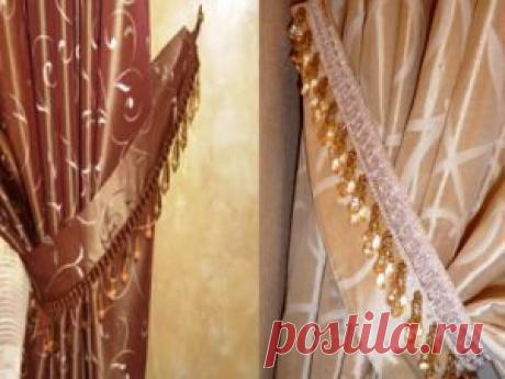 Самодельные подхваты для штор своими руками - Золотые руки