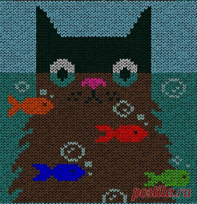 Схема - Кот и рыбки