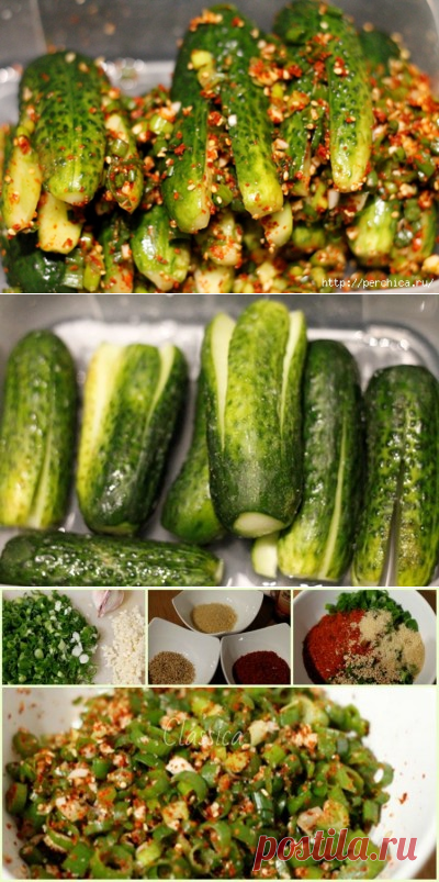 Ои Собаджи (кимчи из огурцов, огурцы по корейски).