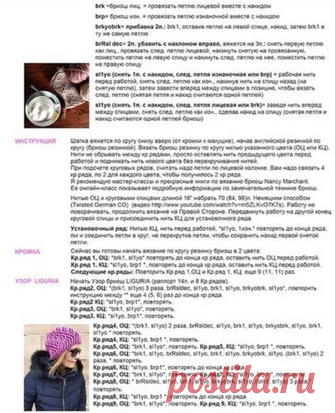 Шапка двухцветным узором бриош. Вязание в технике brioche | Я Хозяйка