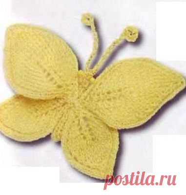 Брошь "Бабочка" спицами (или на машине)..