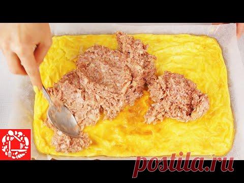 Этим рецептов вы покорите Мир… и свою Семью!  Сырный рулет с мясом на Праздничный стол