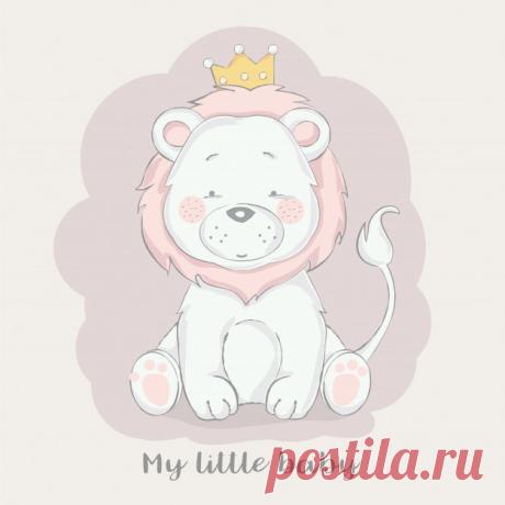 Симпатичный младенец-лев с короной Более миллиона свободных векторов, PSD, фотографии и бесплатные иконки. Эксклюзивные халявы и все графические ресурсы, которые необходимые для ваших проектов