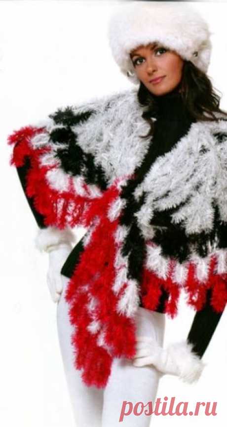 Пончо)Схемы вязания.