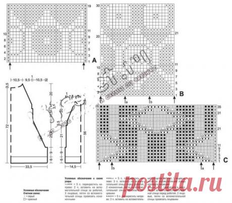 Dress knitted with a throat free pattern