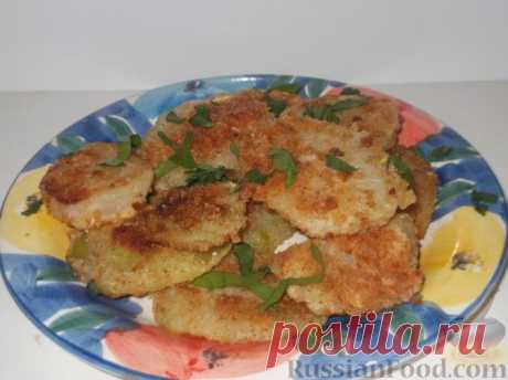 Рецепт: Кольраби, жареная кружками на RussianFood.com