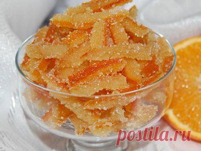 Домашние цукаты из апельсиновых корок, простые рецепты