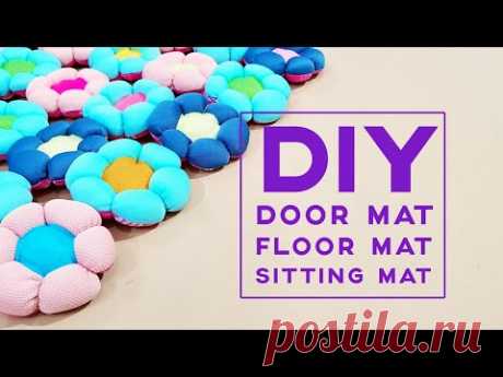 Basic Sewing Ideas | Upcycle Old Clothes Into Puff Flower Mat Design | Mother's day gift ideas❤❤母亲节礼