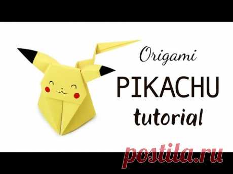 Origami Pikachu Tutorial ★ Pokemon DIY ★ Paper Kawaii