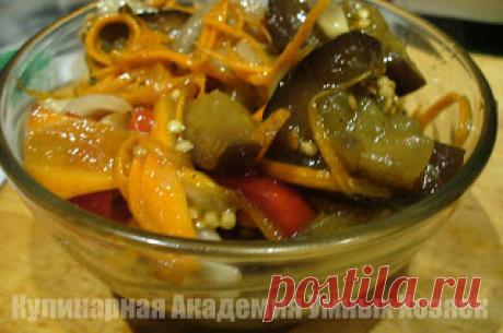 Баклажаны консервированные по-корейски ~ Кулинарная Академия Умных Хозяек