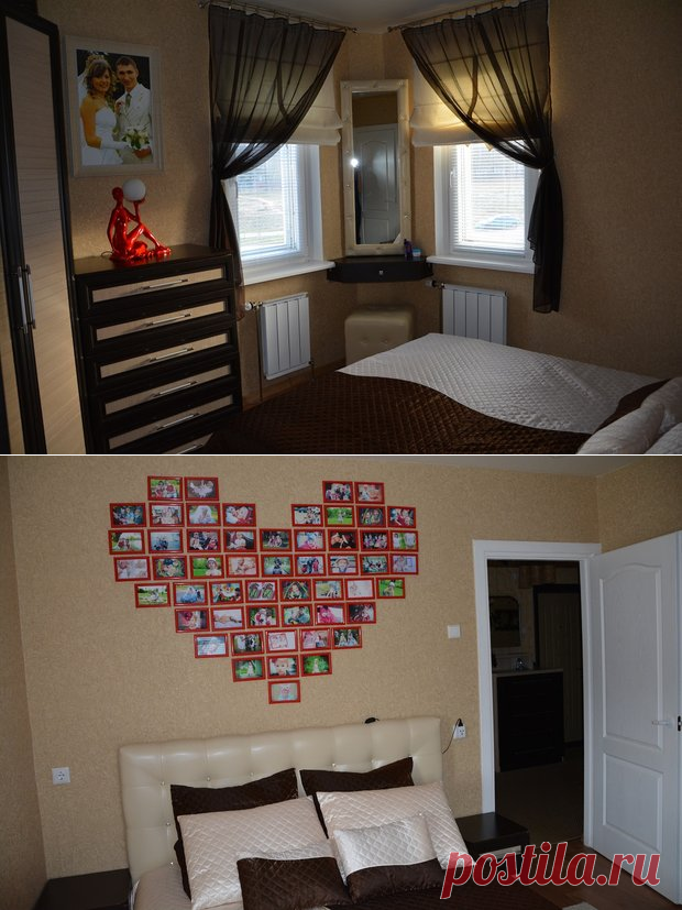 Спальня: крохотная и сердечная