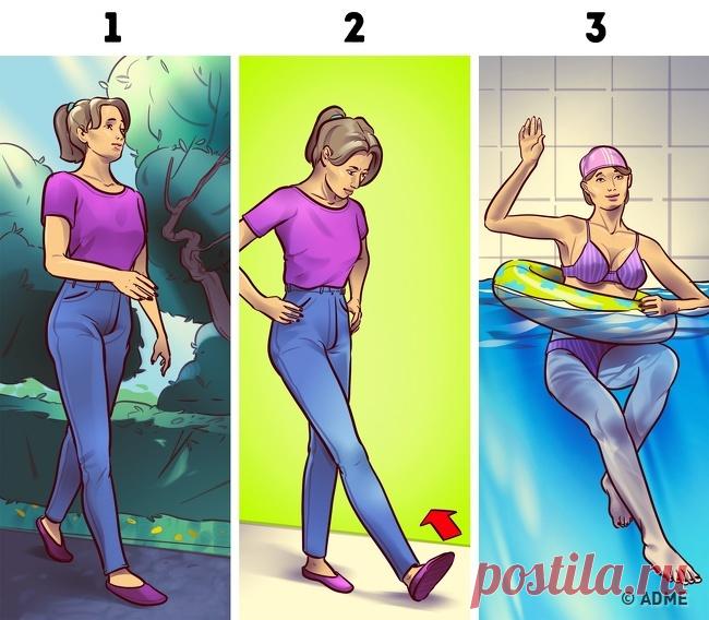 Всего лишь 3 минуты перед сном: простые упражнения, с которыми ваши ноги похудеют