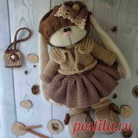 Вязаный зайка амигуруми (высота примерно 38-40 см). Крючком. Мастер-класс от Ирины Тарасовой. / amimore.ru